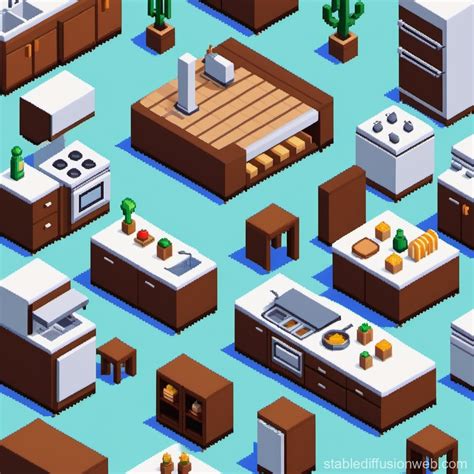 A Sprite Sheet Of Isometric Indoor Playground Areas Prompts Stable