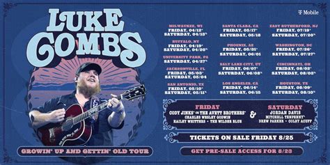 Luke Combs Announces New 2024 U S Tour Dates —how To Get Presale Code