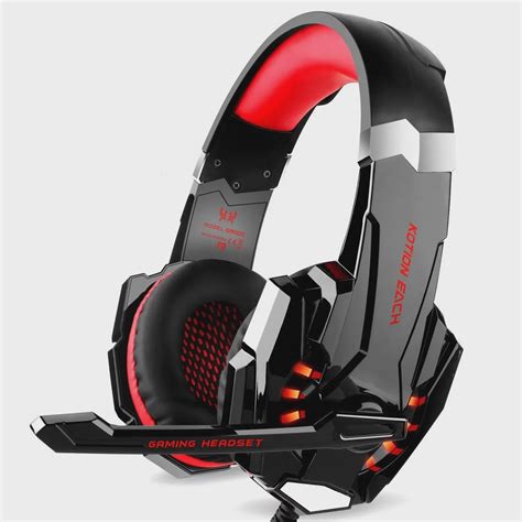 Fone De Ouvido Headset Gamer Kotion Each G9000 Preto Vermelho No Shoptime