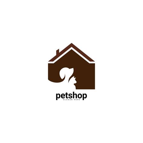 Logotipo da loja de animais gato de animais ícone de cachorro