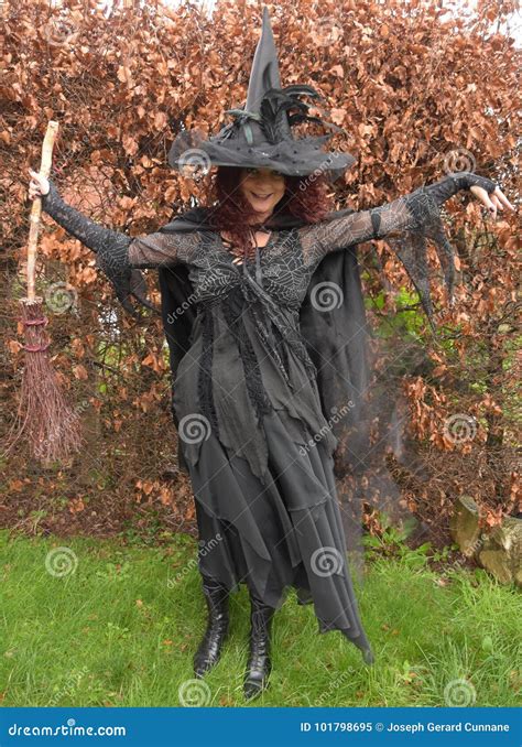 Beautiful Mature Brunette Witch Stock Image Image Of Fine Arms