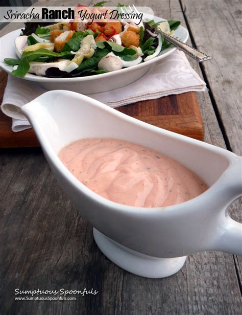 Sriracha Ranch Yogurt Dressing | Sumptuous Spoonfuls