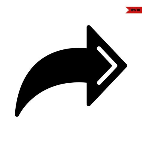 Arrow Glyph Icon 24755648 Vector Art At Vecteezy