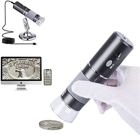 Bysameyee 4K 3840x2160P Wireless Digital Microscope Handheld HD USB