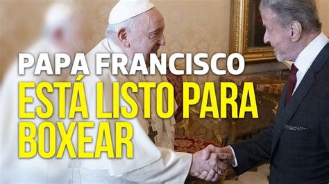 El Papa Francisco Recibe Al Actor Sylvester Stallone En El Vaticano