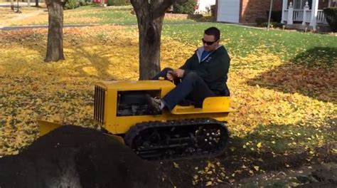 Building a Mini Bulldozer from Lawnmower Parts | Make: