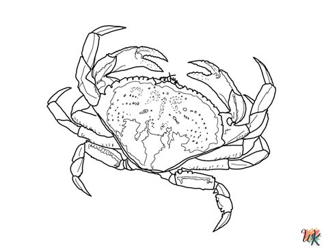 Coloriage Crabe Gratuit à imprimer pour les enfants