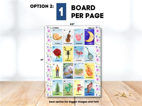 Printable Mexican Loteria Game 40 Cards Pdf Watercolor Classic Edition