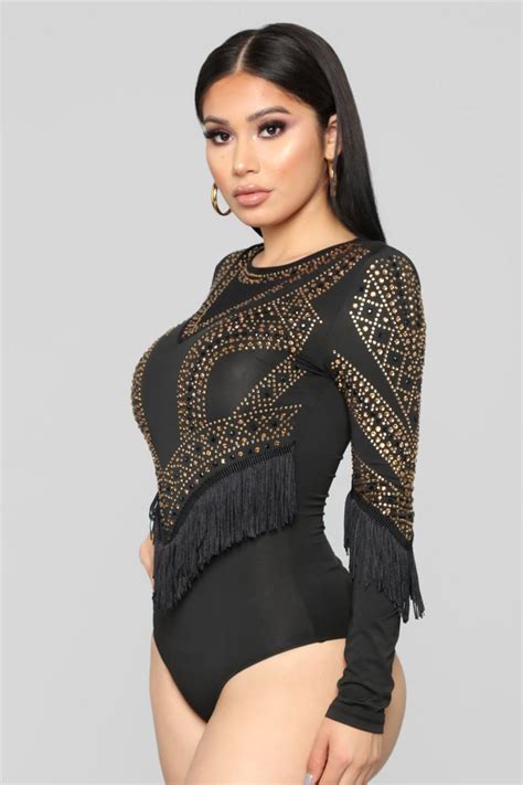 Black Lace Long Sleeve Bodysuit Fashion Nova Fordtransitadventurevan