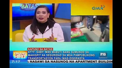 Unang Hirit Pagbabawal Sa Mga Likido Sa Public Transportation Legal