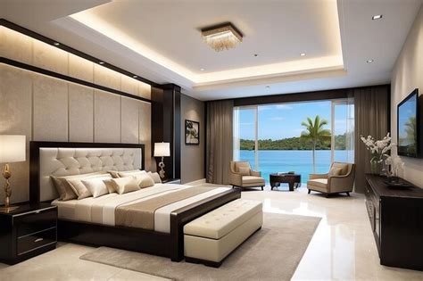 Premium AI Image | Luxury bedroom of house in beautiful design