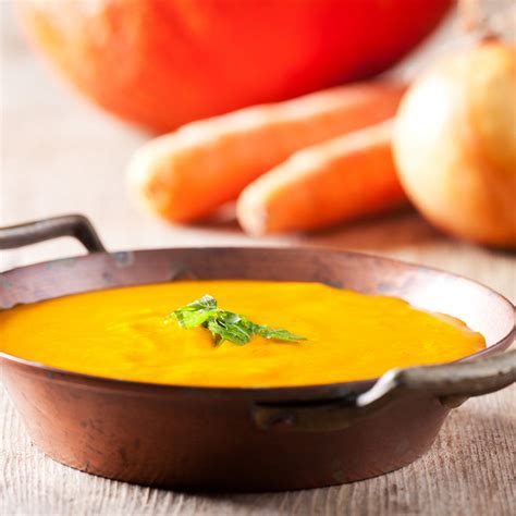 Velouté de potimarron et carottes