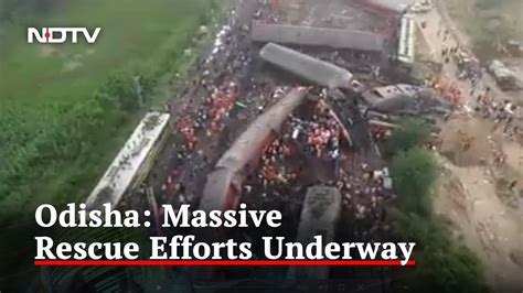 Odisha Train Accident Drone Shot Captures Magnitude Of Odisha Train Crash That Left Over 200