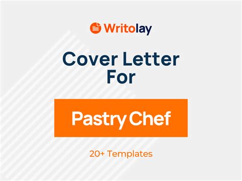 Pastry Chef Cover Letter Example 4 Templates Writolay