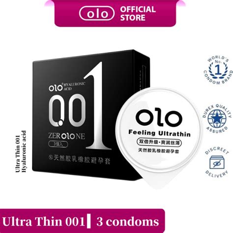 Olo Ultra Thin Hyaluronic Acid Condoms S Lazada