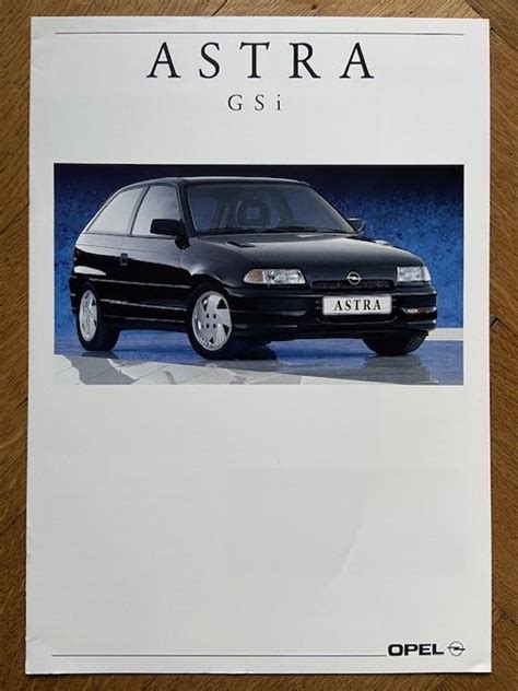 OPEL ASTRA GSi Prospekt 1991 1992 CH Dt Brochure Catalogue Kaufen