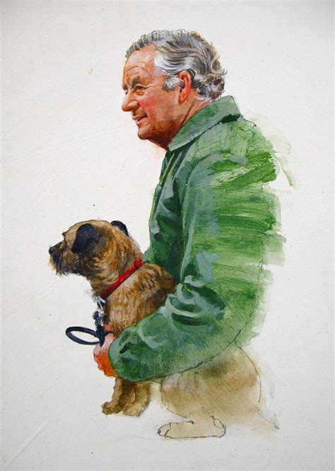 James Herriot And Bodie Painting By Cliff Spohn Fine Art America