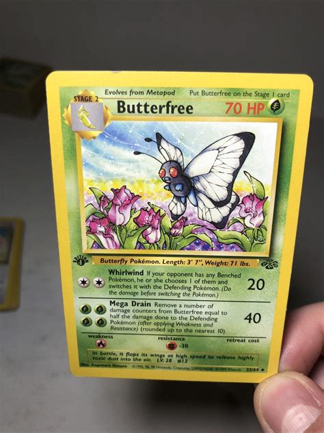 Mavin Pokémon Jungle Set 1st Edition Misprint Error “d” Butterfree 3364