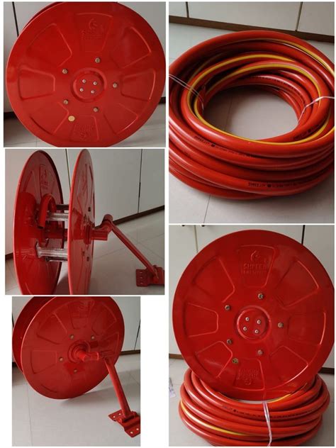 Hose Reel Drum With 30 Mtr Pipe With Nozzle 63mm For Fire Safety