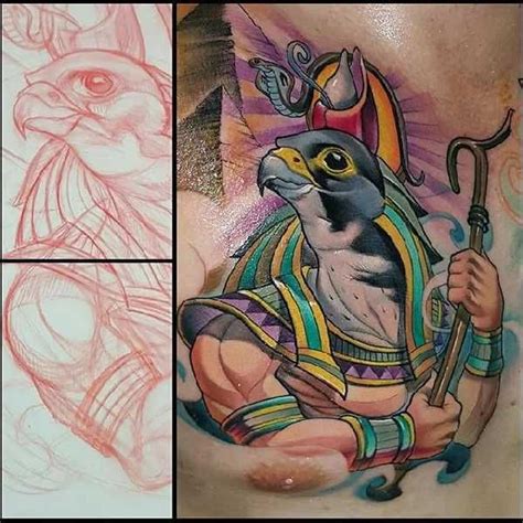 ägyptischen Götter Horus und Ra in 2020 Ägypten tattoo Zuhause