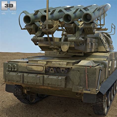 Buk M1 missile system 3D model - Military on Hum3D