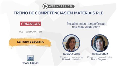 Treino de Competências em Materiais PLE Crianças Leitura e Escrita