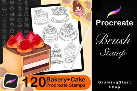 Bakery Stamps For Procreate Graphic By Drawingstoryshop Creative