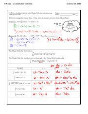 Mastering U Substitution Antiderivatives With Chain Rule In AP