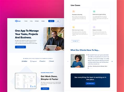 Saas Landing Page Community Figma Community