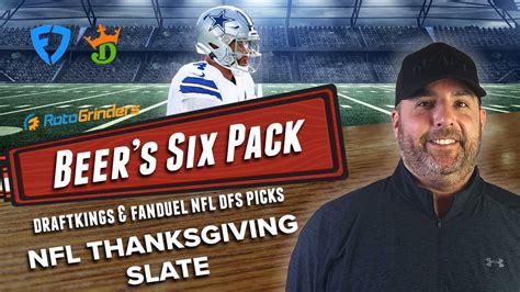 Draftkings Fanduel Nfl Picks Thanksgiving Dfs Pack Youtube