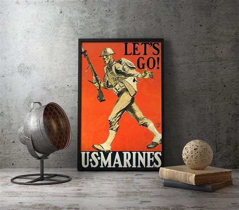 Amazon Upcrafts Studio Design Ww Usmc Poster Size X