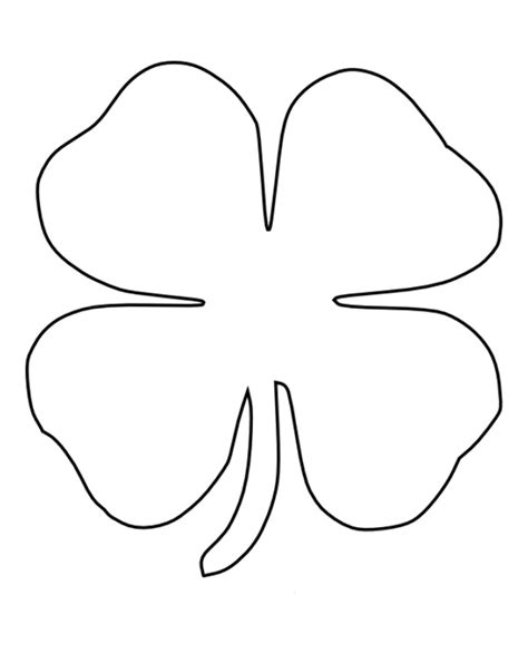 Printable Leaf Clovers