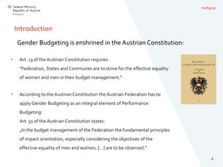 Magdalena Mandl Gender Budgeting Austria Pdf