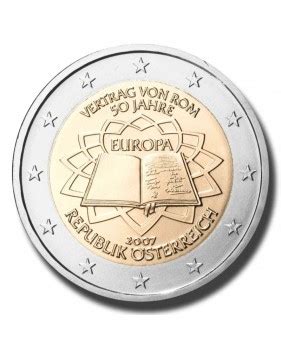 Austria Th Anniversary Of The Treaty Of Rome Euro Coin