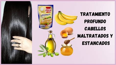 Tratamiento NATURAL Para Cabello Maltratado Y Seco Con MAYONESA YouTube