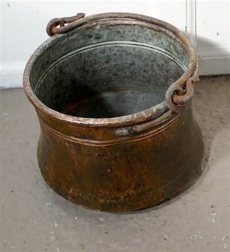 Early 19th Century Beaten Copper Cooking Pot Cauldron At 1stdibs