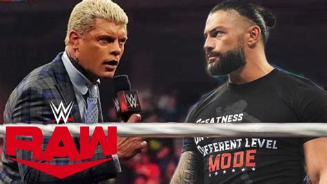 Cody Rhodes Confronta A Roman Reigns Raw 30 De Enero 2023 WWE En