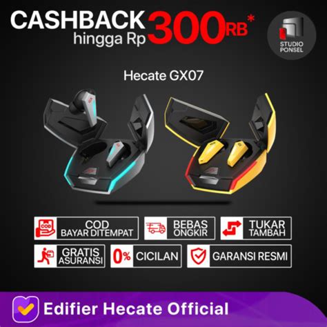 Jual Unik Edifier Hecate Gx True Wireless Gaming Earbuds With Anc Gx