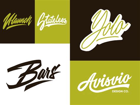 Lettering Logo Sketches Collection By Yevdokimov On Dribbble