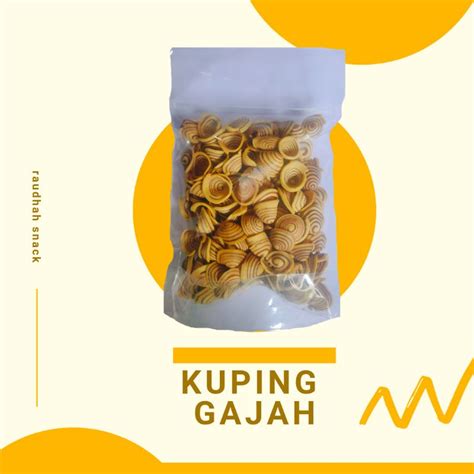 Jual Kuping Gajah Mini Renyah 250 Gram Shopee Indonesia