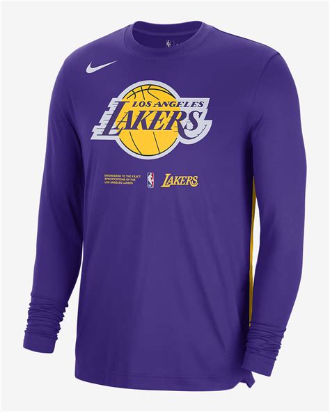 Los Angeles Lakers Men S Nike Dri FIT NBA Long Sleeve Top Nike SA