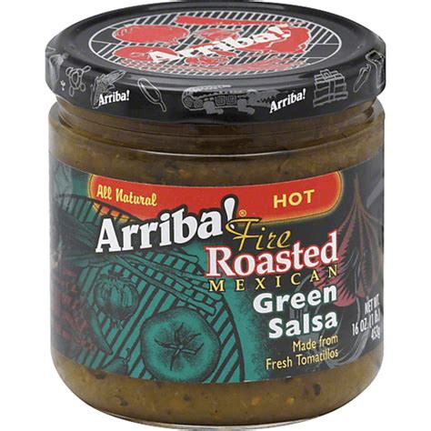 Arriba Salsa Green Fire Roasted Mexican Hot Shop Priceless Foods