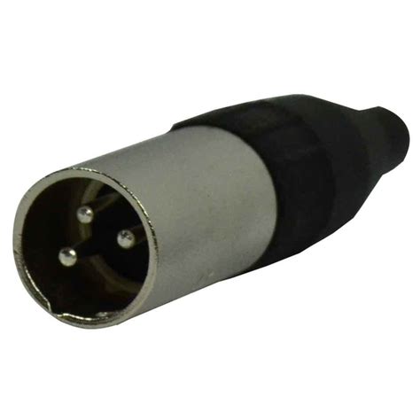 CONECTOR XLR LINHA 3 POLOS MACHO SANTO ANGELO SA2X NIQUELADO