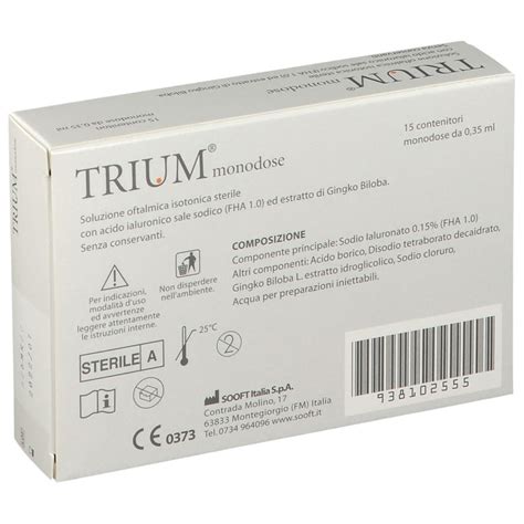 Trium Soluzione Oftalmica Monodose X Ml Redcare