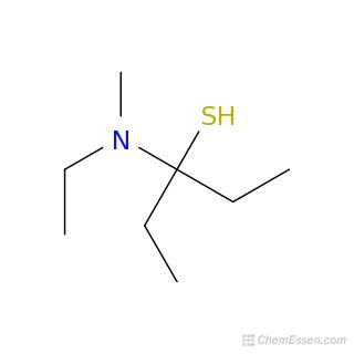 Ethyl Methyl Amino Pentane Thiol Structure C H Ns Over