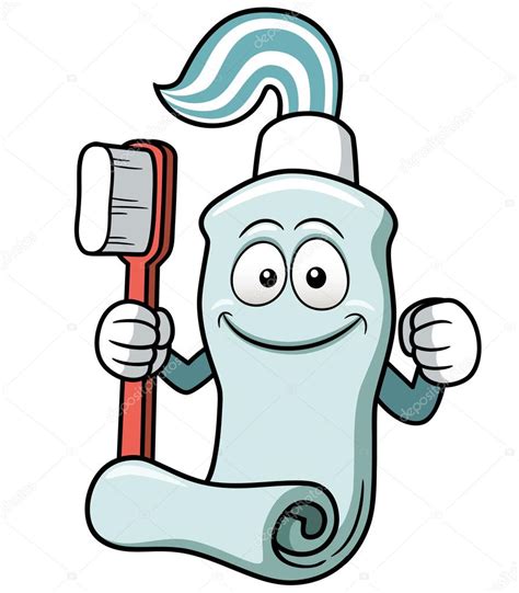 Toothbrush And Toothpaste Cartoon Stock Vector Sararoom 29310831