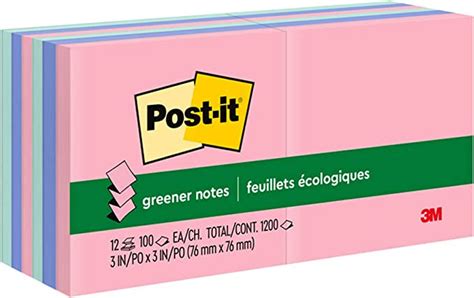 Post It Mini Notas 1 5 X 2 Pulgadas 12 Blocs Notas Adhesivas