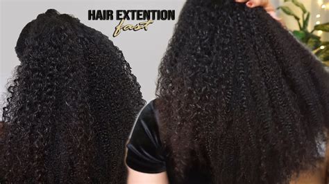 Best Natural Kinky Curly Extensions Longueur Express Avec