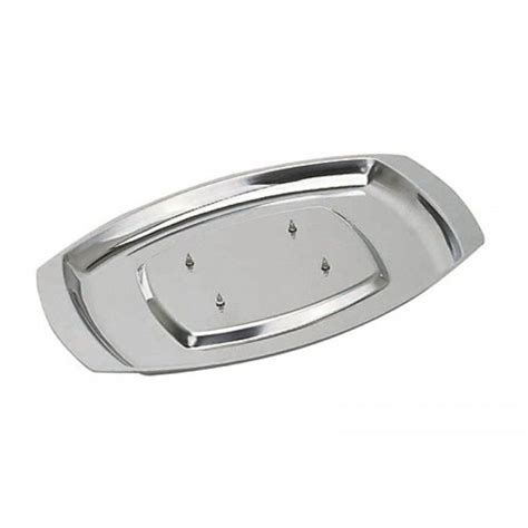 Kitchen Craft Stainless Steel Carving Tray 355cm X 255cm