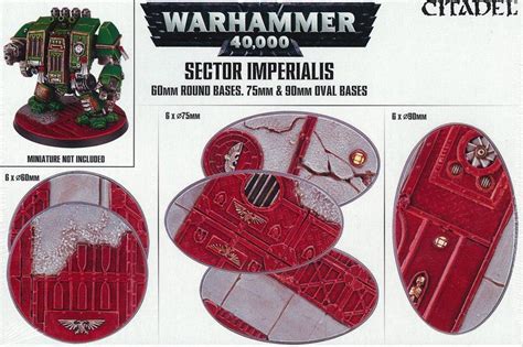 Sector Imperialis 60mm Round 75mm Oval And 90mm Oval Bases